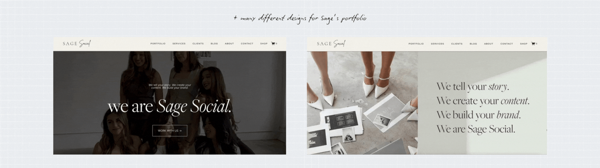 Sage Social Custom Layouts